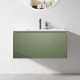 900mm Green Plywood Wall Hung Vanity with Marble Basin 900mm Green Plywood Wall Hung Vanity with Marble Basin